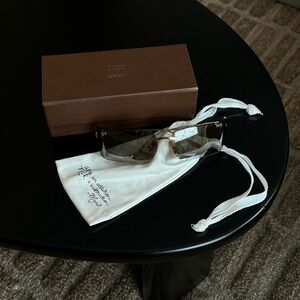 Dezi x Monet Moneybags Sunglasses Gold/Chrome